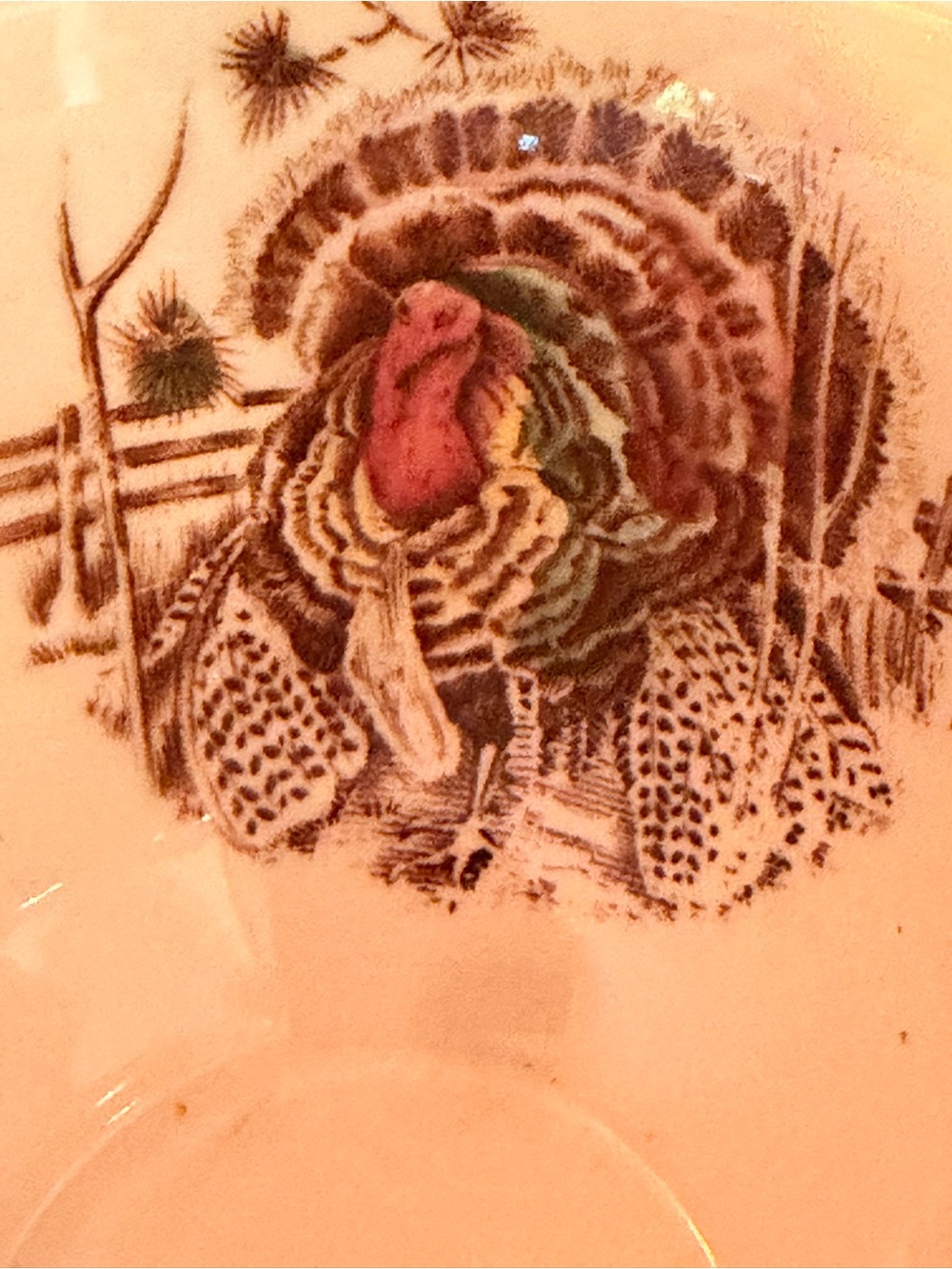 Johnson Brothers His Majesty Turkey, Fruits, Nuts Cup and Sauer, Made in England - Picture 16 of 16